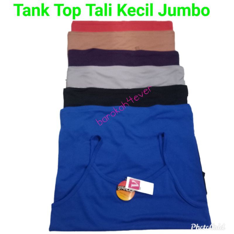 Tank Top Tali Kecil Warna Jumbo