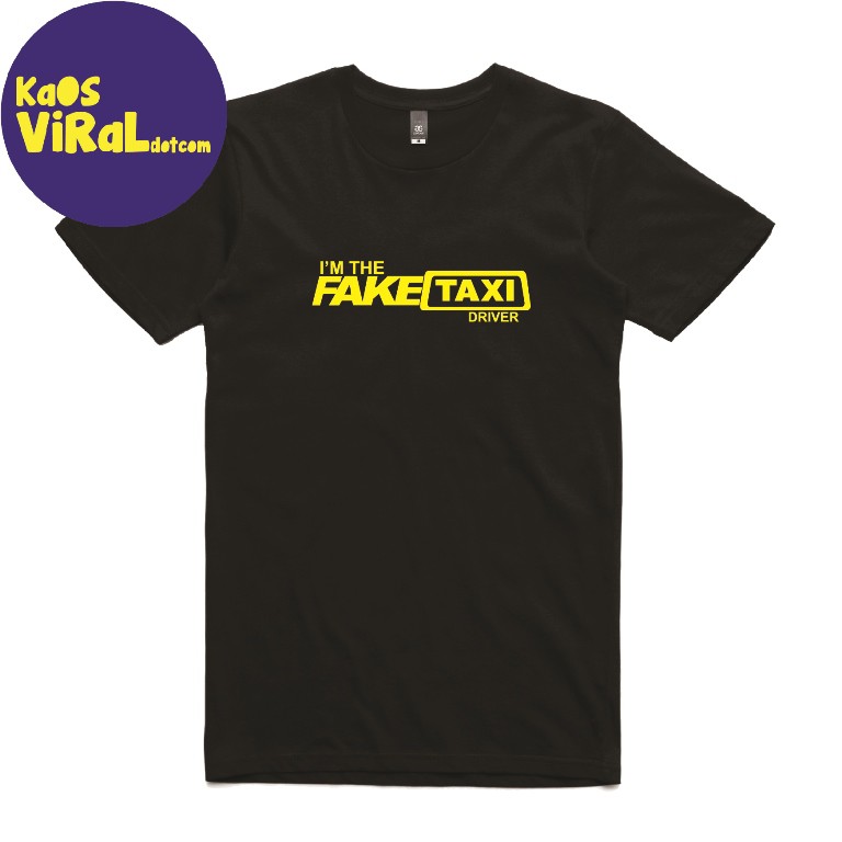 BAJU KAOS PLESETAN PARODY FAKE TAXI DRIVER T-SHIRT COMBED 30S