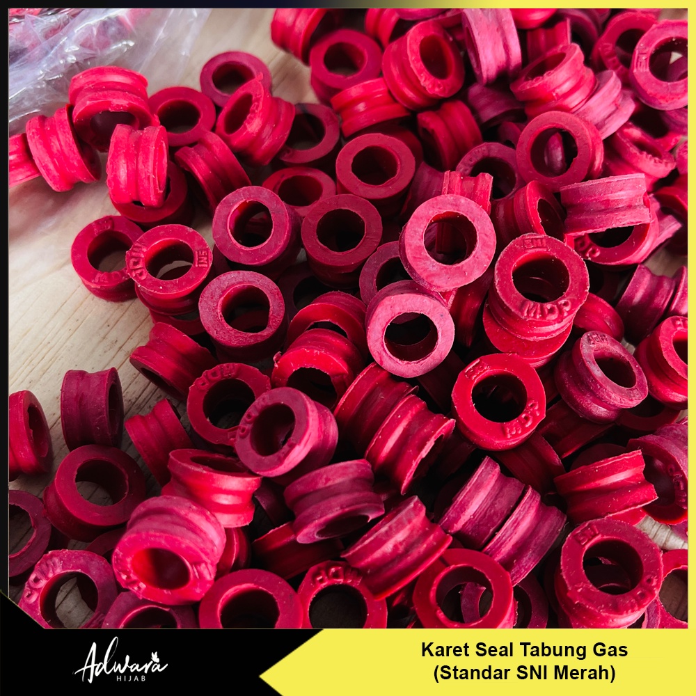 Karet Seal Tabung Gas LPG 3 Kg Standar SNI Warna Merah Anti Bocor