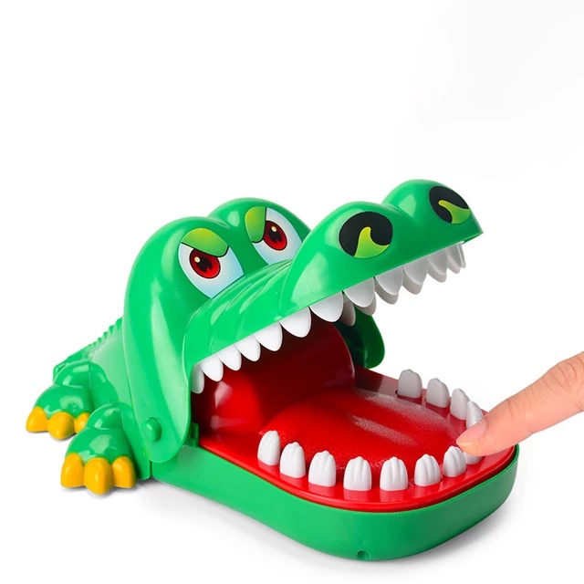 Mainan Anak Kepala Gigit Buaya Crocodile Dentist Jebakan