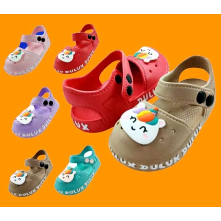Sandal Anak Baim Perempuan DULUX / Sandal Anak laki-Laki Dulux, Sandal anak Bayi karakter unicon