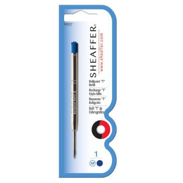 

Sheaffer® Ballpoint Refill "T" Style - Blue Medium Blister Card