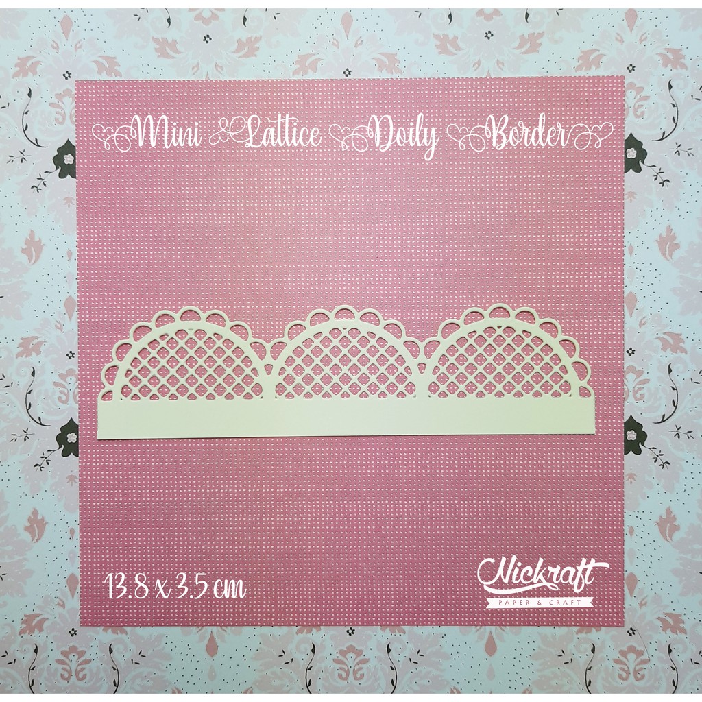 Mini Lattice Doily Border - Bahan Scrapbook Mahar