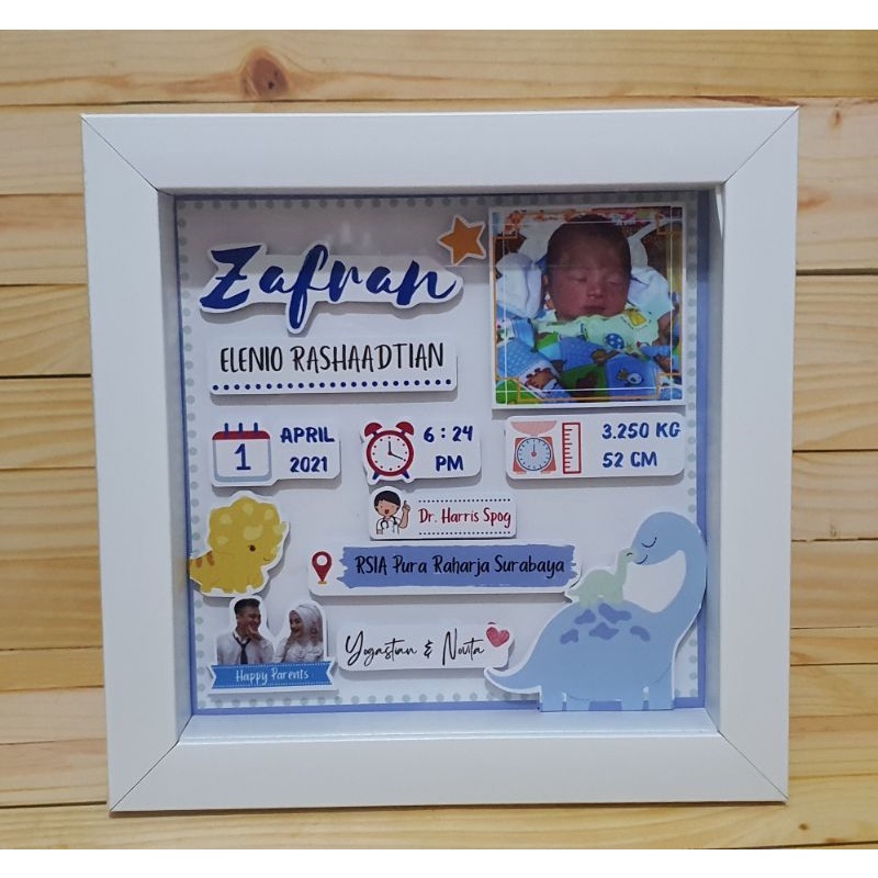 POP UP 3D FRAME BIODATA BAYI