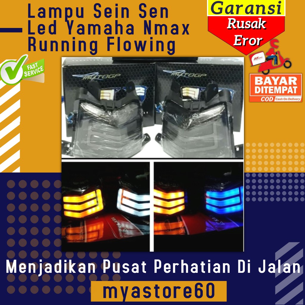 Lampu Sein Sen Led Yamaha Nmax Running cLampu Sen Sein Nmax Aksesoris Variasi Yamaha Nmax