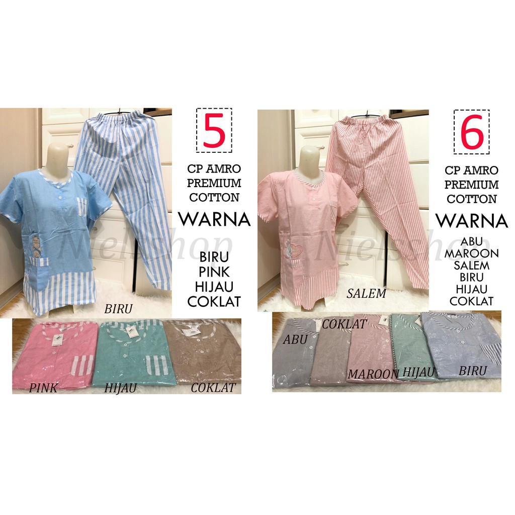 NEW ARRIVAL PRODUK TERBARU TERMURAH TERLARIS / Babydoll CP Katun AMRO PREMIUM Celana Panjang