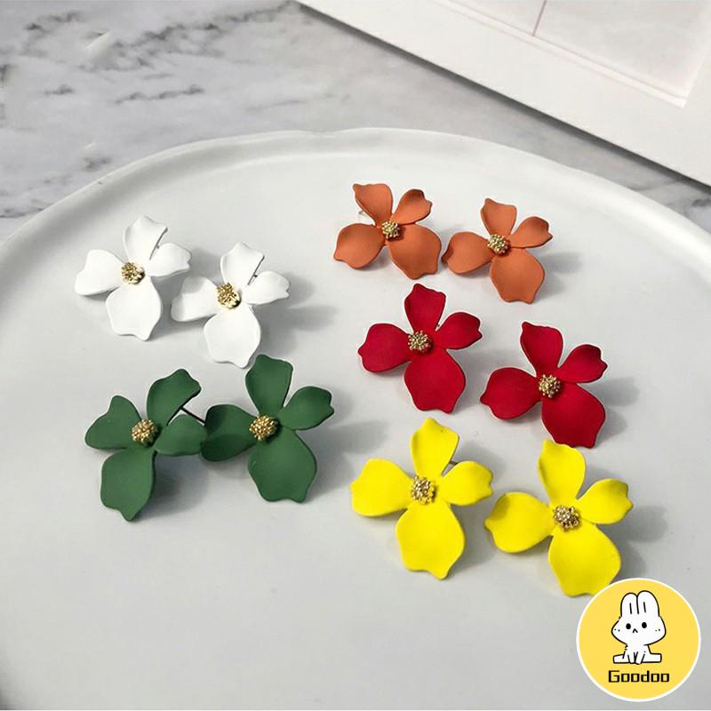 5 Warna Anting Korea Bunga Permen Warna Manis / Statement Earrings Candy Color Flower Sweet Ear Studs -Doo