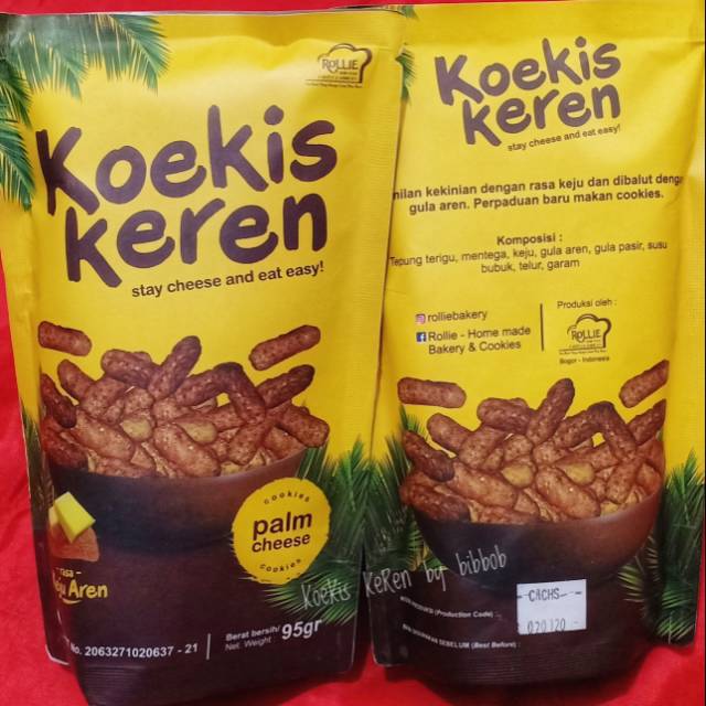 

COOKIES KEJU AREN PALM CHEESE SNACK KUE KERING KOEKIS KEREN
