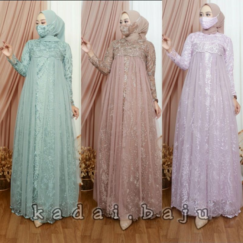 SYAHEERA DRESS / BAJU GAMIS PESTA / GAMIS MODERN / KEBAYA MODERN / KEBAYA ORIGINAL / JN