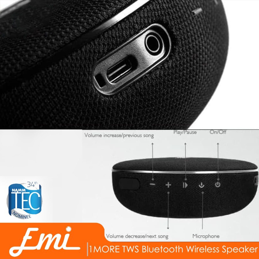 1MORE TWS Bluetooth Wireless Speaker Bluetooth 4.2 S1001 - 1 Unit Mono