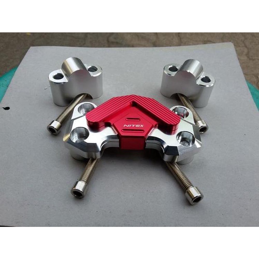 TUTUP RAISER STANG BAR CLAMP NITEX VIXION BYSON CB150R SCORPIO DLL