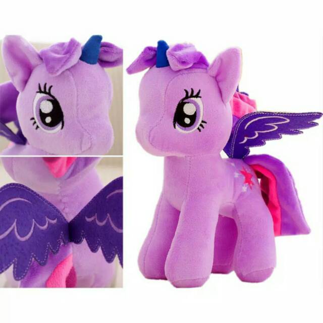 Boneka Little Pony Kuda Poni Lucu Lembut IMPORT My Little Pony Kado Ultah Boneka Animal Bulu Lembut Halus Hadiah Birthday Gift Kids Plush Toys