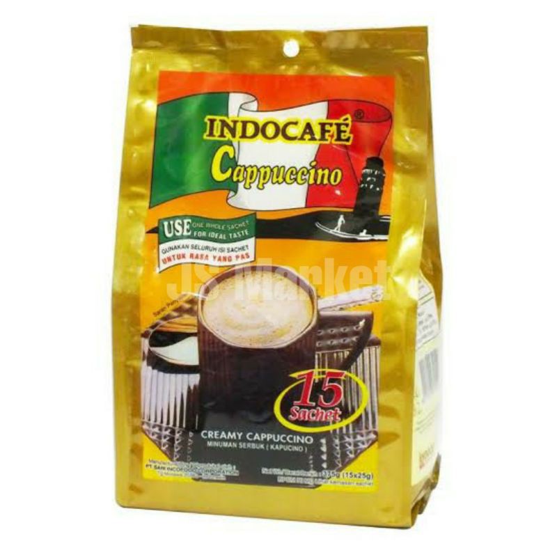 INDOCAFE CAPPUCINO 15 sachet @ 25 gram