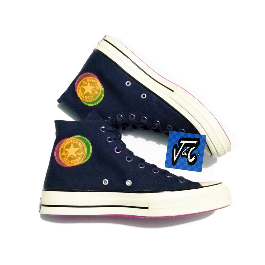 Sepatu Converse Chuck 70 70s Heart Of The City Hi Obsidian 3D logo