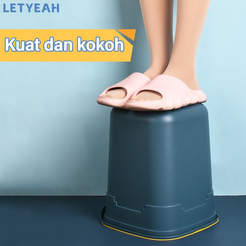 letyeah Tempat sampah minimalis aesthetic / tong sampah ruang tamu kotak sampah dapur trash bin / gratis 1 roll kantong sampah