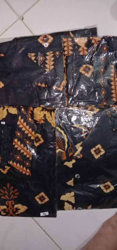 Batik Couple Keluarga Sania Ruffle Ori Ndoro Jowi Dnt Motif Sakura Merahh