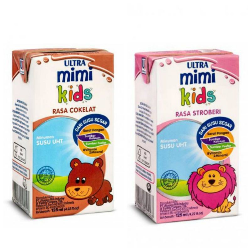 

Susu Ultra Mimi Coklat/Strawberry/Full Cream 125ml