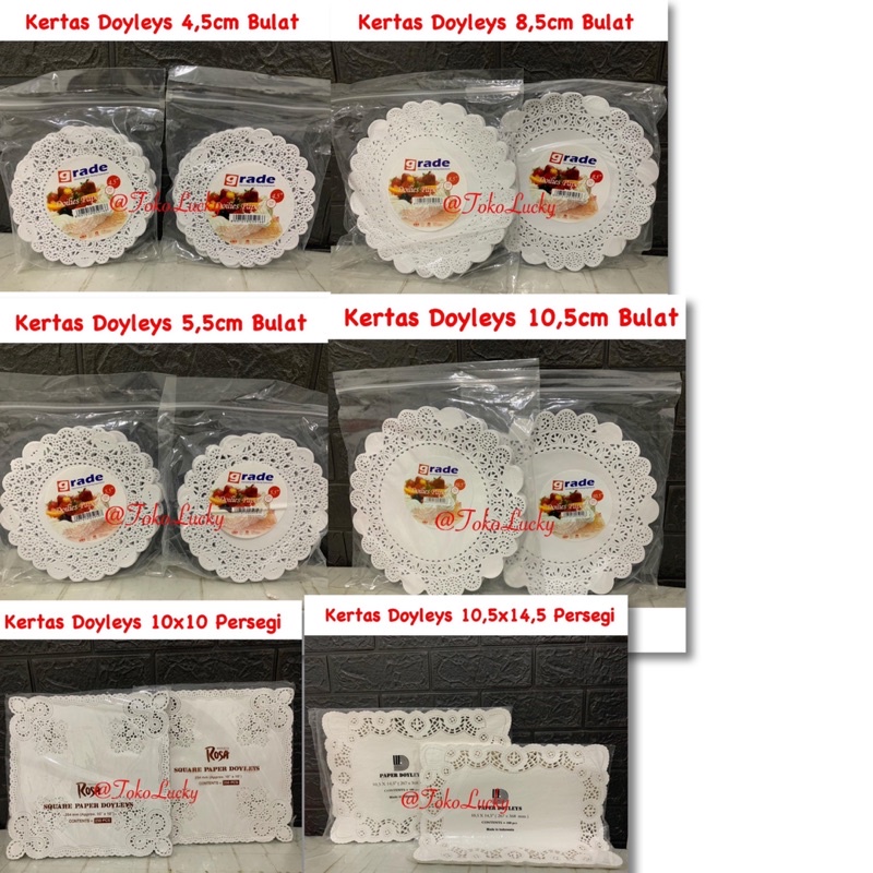

Dolley Papper / Doilies Paper / Paper Doyleys / Rosa Paper Doyleys/ Grade Doilies Paper / Kertas Dolley