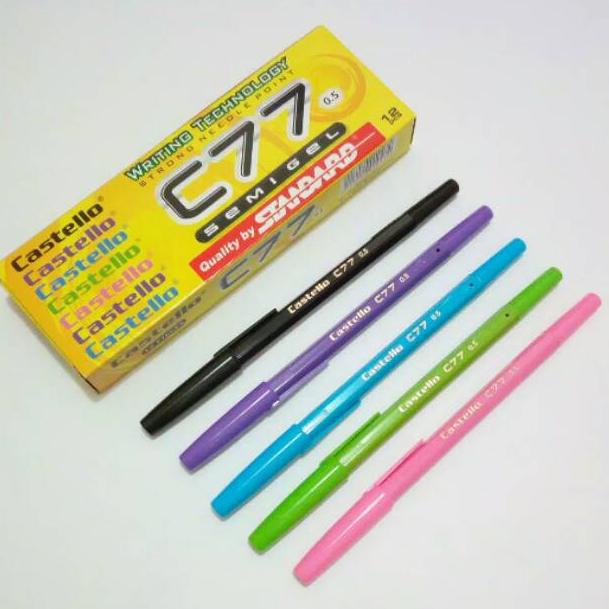 

Paling Laris | VnV Pulpen/Bolpen STANDARD CASTELLO C77 1 Pak isi 12 Bolpen. |Trend@update