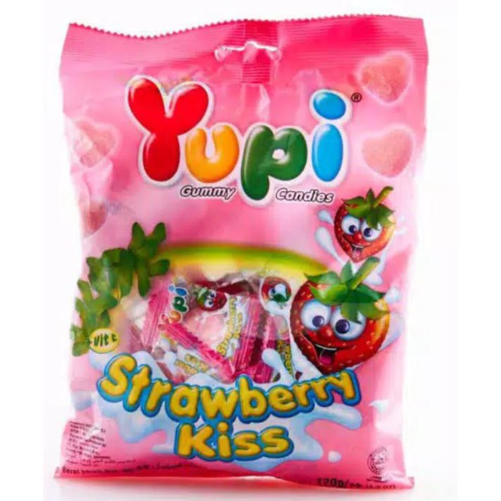 

Store Snack Yupi Strawberry Kiss Kemasan Pack isi 50 Pcs/Aneka Snack