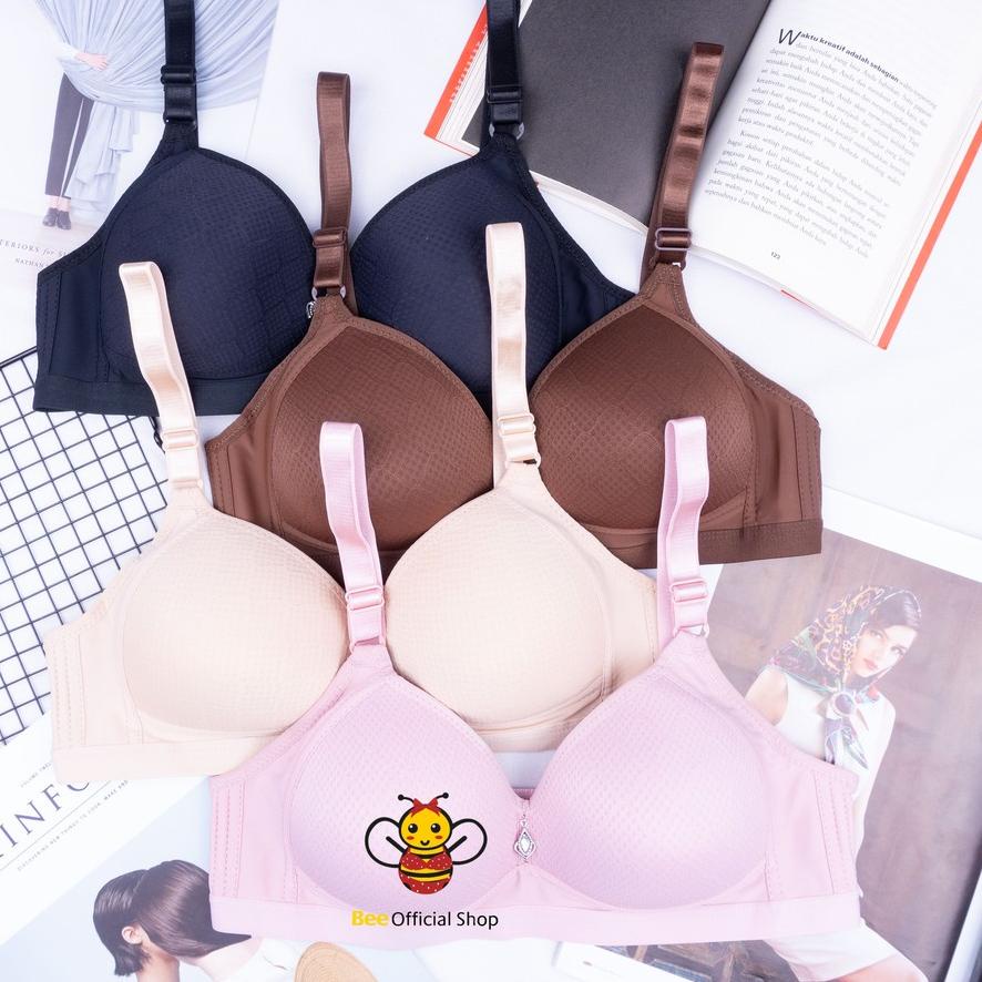♀ BEE - Bra Bh Busa Tanpa Kawat Ukuran Besar 36 38 40 42 44 46 Polini 333 ✻