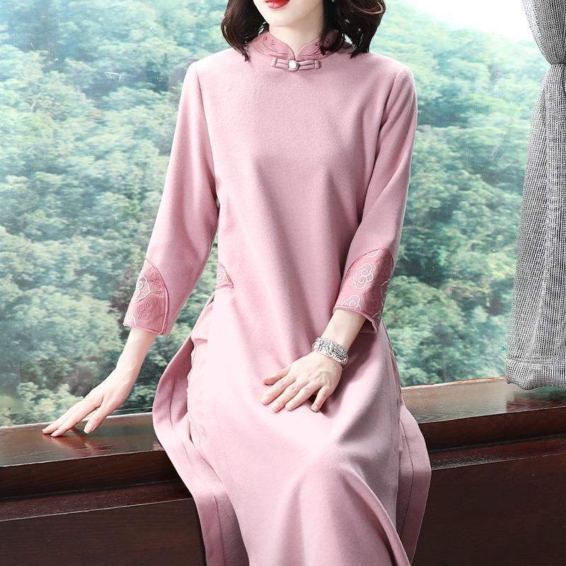 2022 spring women's Chinese literature and art women's dress, national style dress, long skirt with