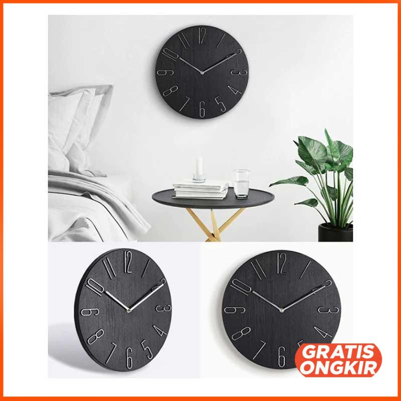 Jam Dinding Quartz Creative Design Model Klasik- MM65WC