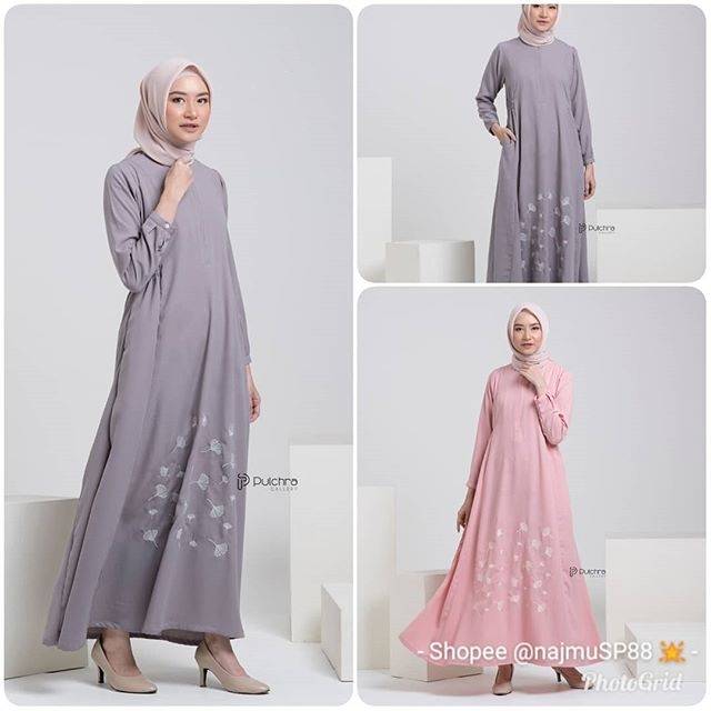 SYUA DRESS BY PULCHRA GALLERY SYUA DRESS PULCHRA GAMIS BORDIR CANTIK EXCLUSIVE