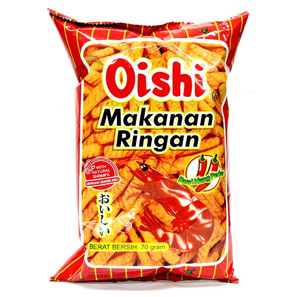 

Oishi Kraker Udang Pedas 70G