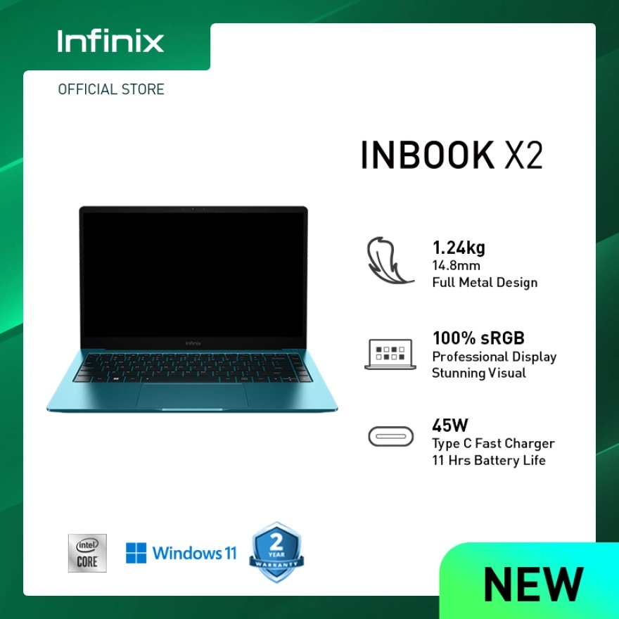INFINIX X2 - i5-1035G1/8GB/512GB SSD/14"FHD