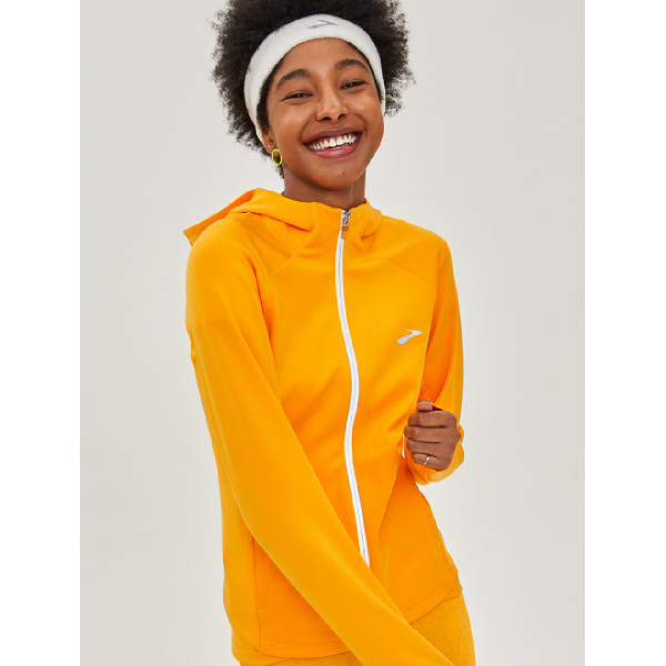 brooks jackets womens orange