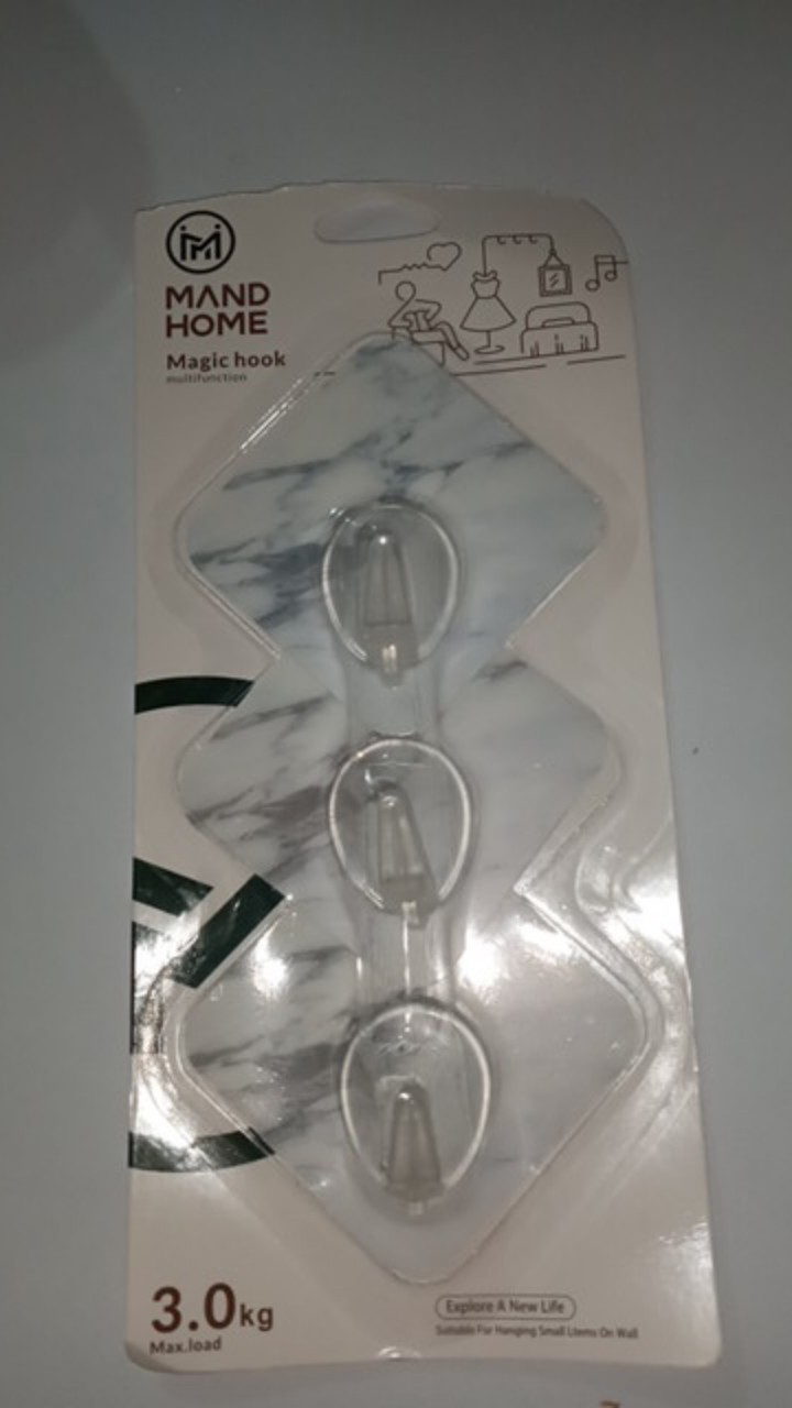 Hook/gantungan Tempel Fancy Marble 1 Set