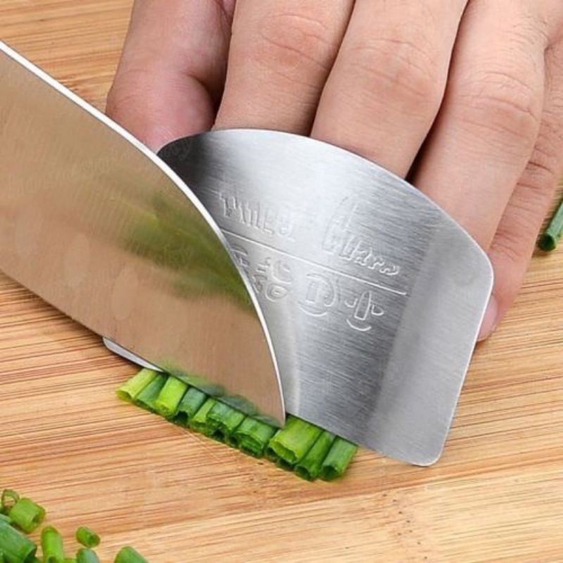 BS341 Pelindung Jari Dari Pisau Pemotong Sayur Buah Bahan Stainless Steel