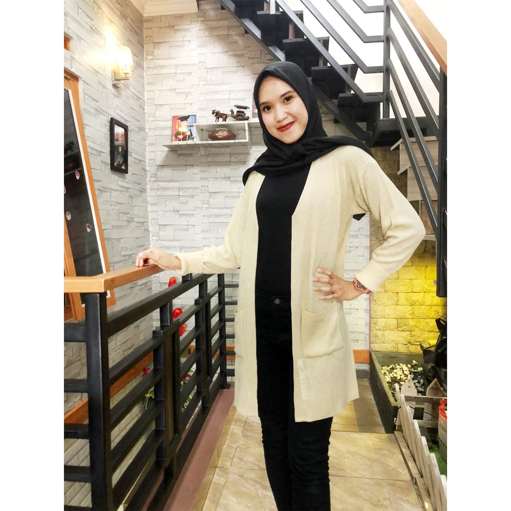 RAJUT LONG CARDIGAN BELLE / AGATHA