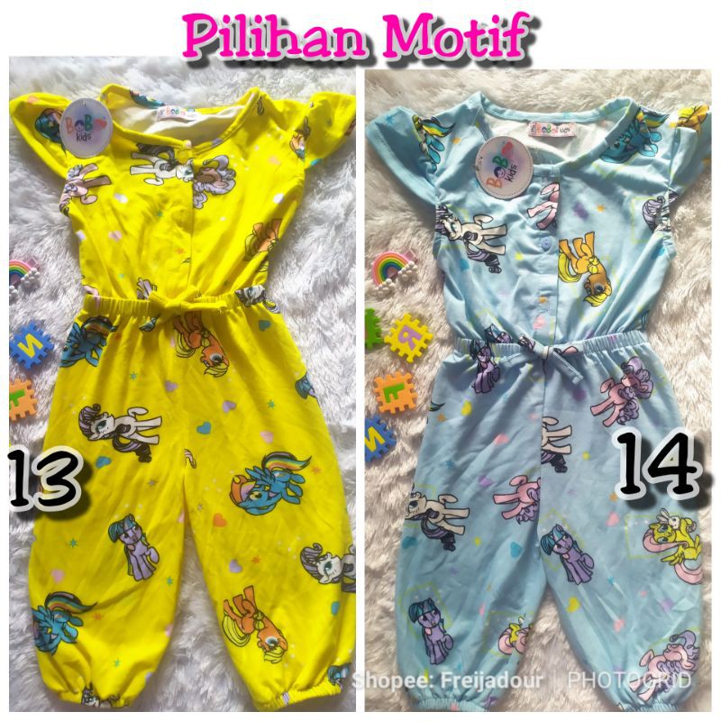 BEBAS PILIH MOTIF JUMPSUIT Panjang Anak Bobokids Baju Anak Jumper Motif