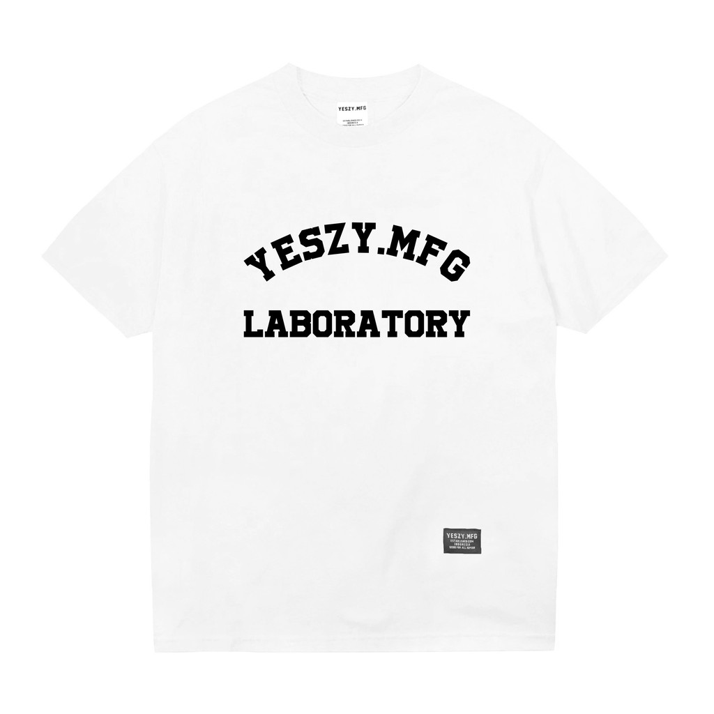 YESZY.MFG Tshirt White School F. Black