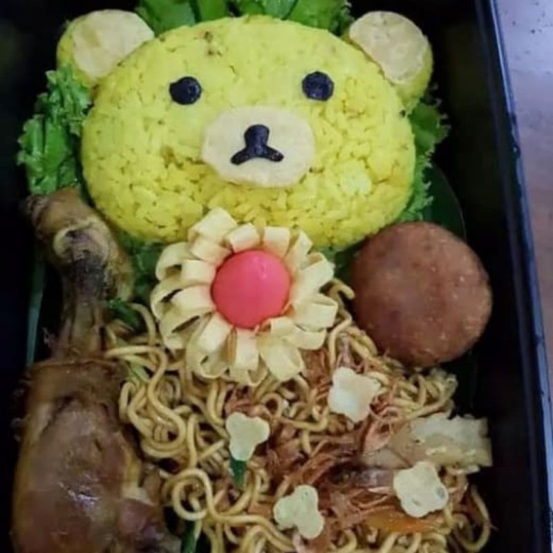 

Nasi kuning karakter anak / nasi kuning ultah anak