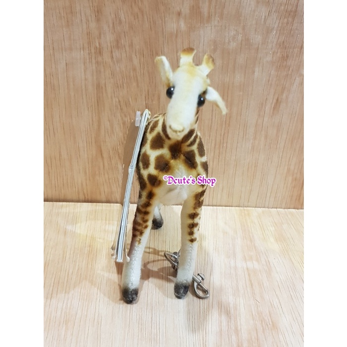 Boneka Jerapah Giraffe keychain By Hansa Handcrafted Realistic Portraits of Nature