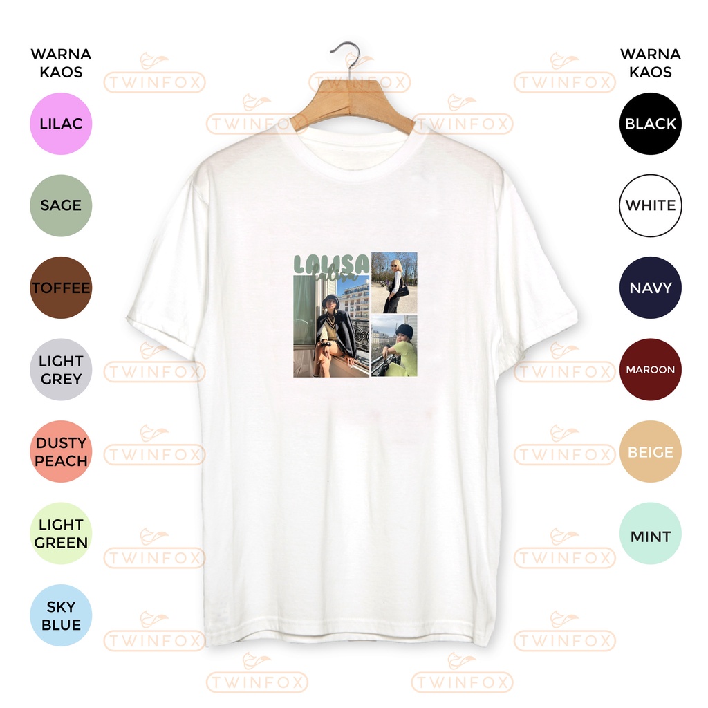 Kaos Kpop BP Lisa New Photo Unisex S-XXL Big size/Jumbo