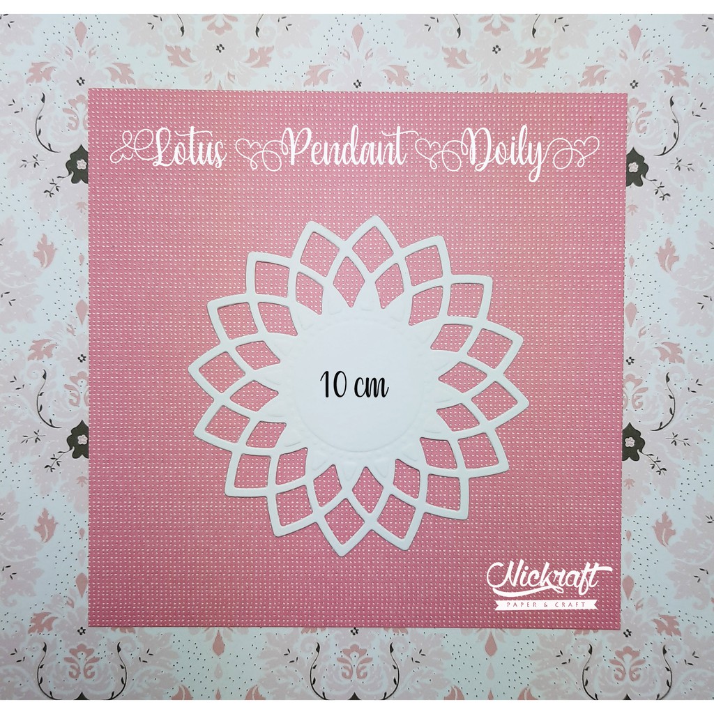 

LOTUS PENDANT DOILY - BAHAN HIASAN SCRAPBOOK SCRAPFRAME KERTAS ROTI