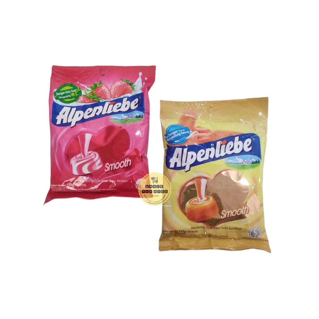 

ALPENLIEBE KARAMEL 125g (+-50BUTIR) / KEMBANG GULA RASA SUSU KARAMEL SMOOTH/Permen alpenliebe 125 gr