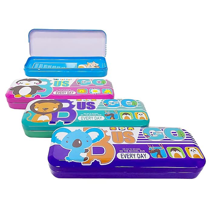 

Kotak Pensil 20.5 x 7.7 x 2.7 CM Pencil Case Organizer MS-55-71 - Biru