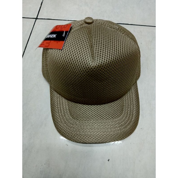 COD Topi DM Jala Polos / Topi Full Jaring Double Mess Polos / topi double mesh / topi militer / topi Satpam DM polos