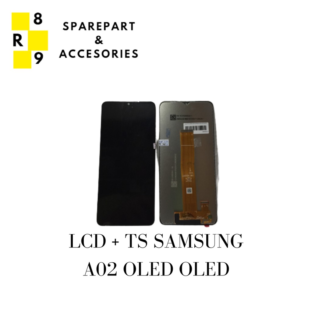 LCD + TS FULSET SAMSUNG A12 / A02 OLED OLED HITAM / A215F / A02 SOKET 1