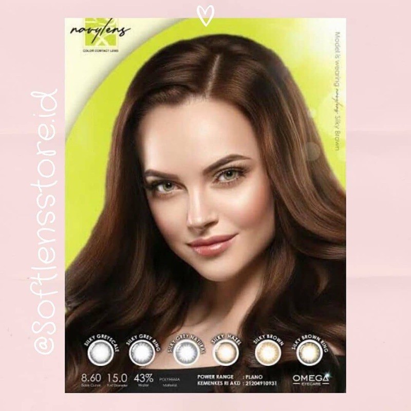 Softlens Navy Lens Silky Omega 15MM