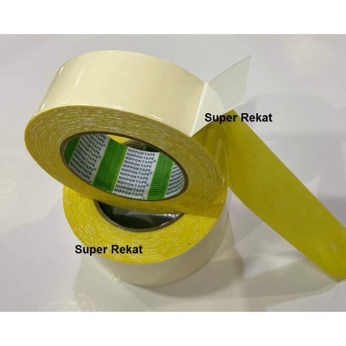 

Bagus Lakban/ Isolasi/ Selotip/ Double Tape Nylon Untuk Karpet (60Mm X 20M) Promo