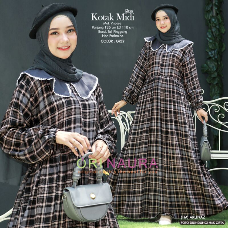 KOTAK Maxi(Dress wanita) muslim by Ori Naura