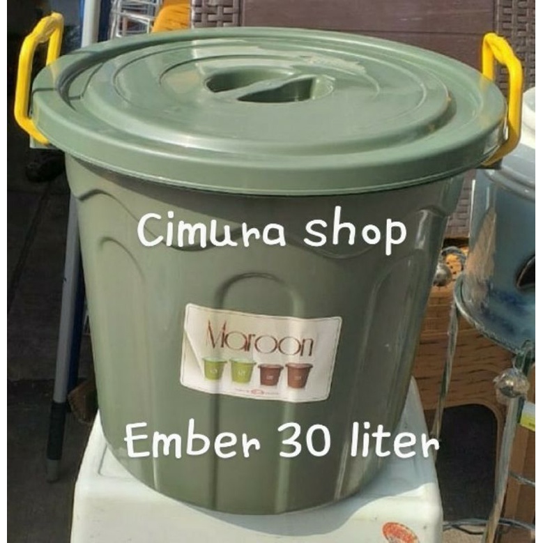 Ember/ember great 30 liter/ember maroon 30 liter/ember tempat penyimpanan beras/ember serbaguna/embe