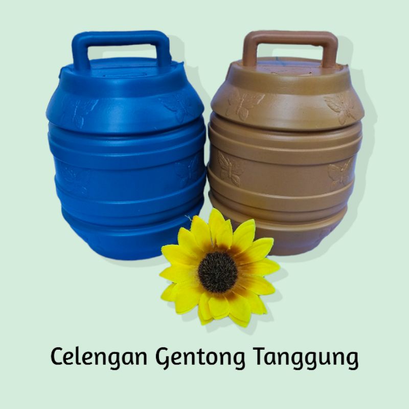 Celengan Gentong Tanggung Unik Lucu - Celengan Plastik Tebal