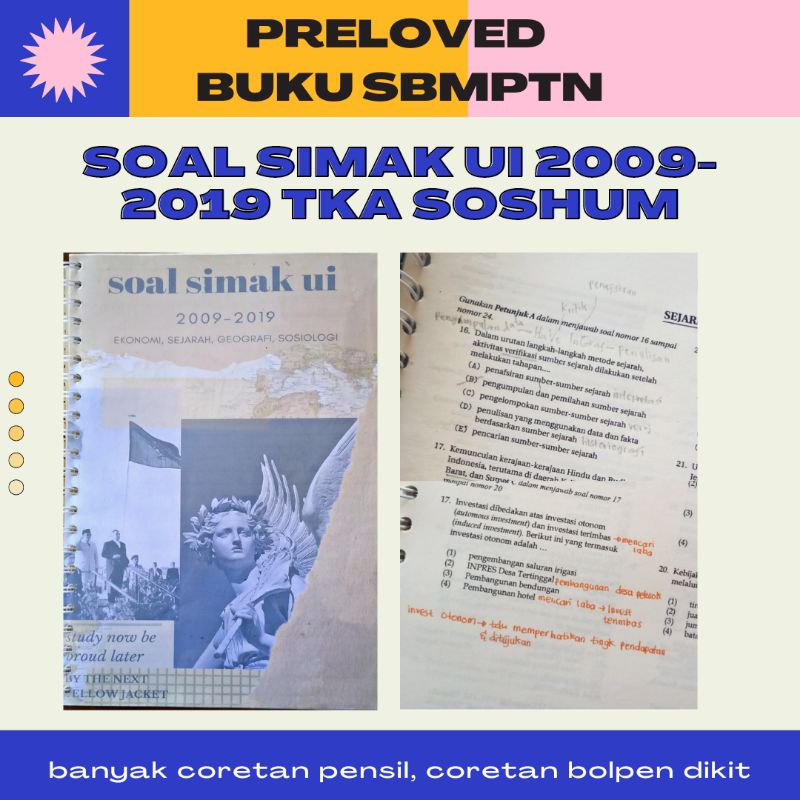 

PRELOVED SOAL SIMAK UI SOSHUM ASLI 2009-2019